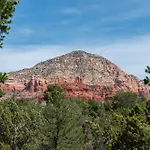 Sedona Hilltop Retreat Deck With Red Rock Views